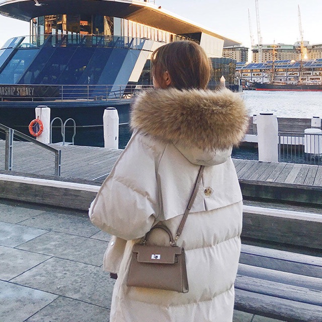 sẵn hàng - Áo Phao Dáng Dài -Áo Khoác Cổ Lông Siêu Ấm khoá 2 chiều(SẴN ĐỦ MÀU) hàng quảng châu loại 1 dày ấm | BigBuy360 - bigbuy360.vn