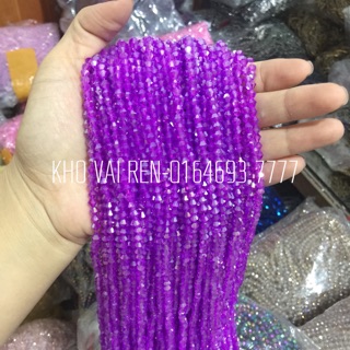 Hạt cườm- hạt đá pha lê 4mm cao cấp