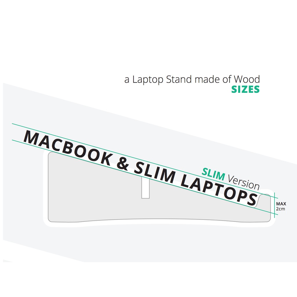 Laptop Stand X-Style Plywood - Kệ/giá laptop kiểu chữ X chất liệu gỗ plywood cao cấp