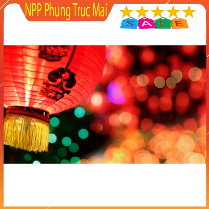 Lồng đèn trang trí vải khung kim loại 5 màu trang trí Trí Lễ Hội, Quán Cafe, Trà Chanh Dùng Được Ngoài Trời