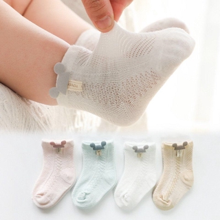 Soft Breathable Cotton Socks For Newborn Babies 0-6 Months Old