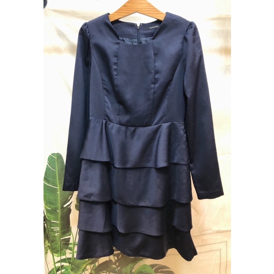Đầm nữ kiểu tầng tay dài hàng đẹp Kenneth Lady