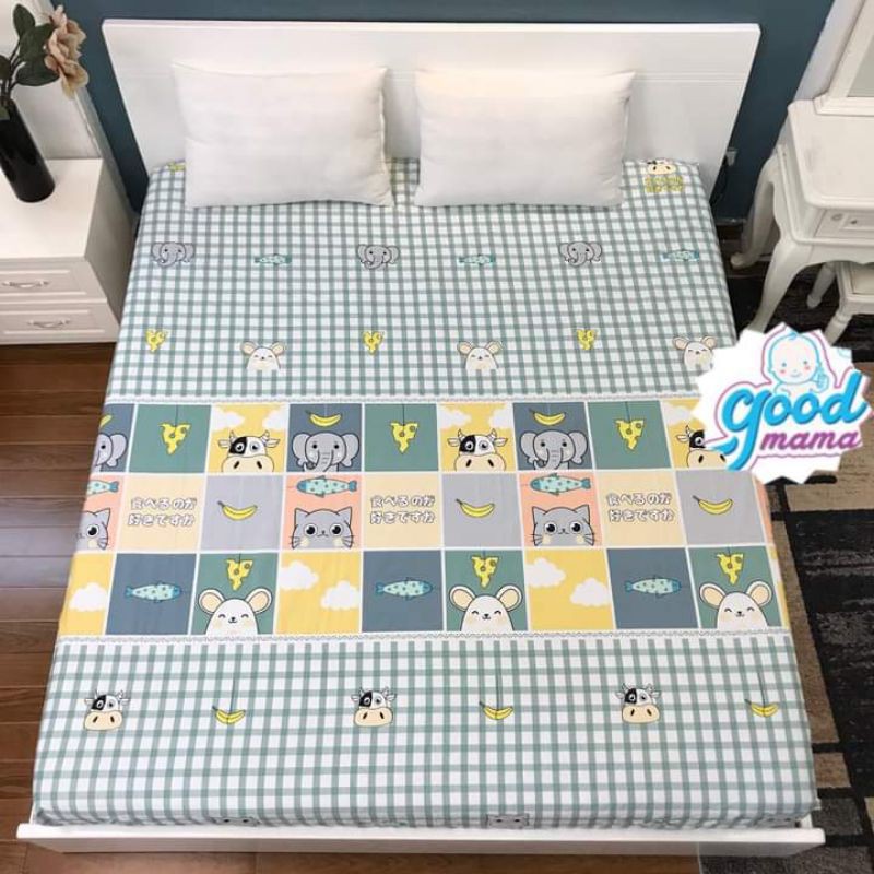 Ga chống thấm Goodmama 100% cotton -Drap giường cao cấp-Hàng Công Ty