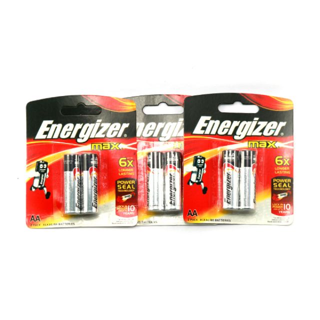 Vỉ 2 Viên Pin AA ENERGIZER MAX Chính Hãng