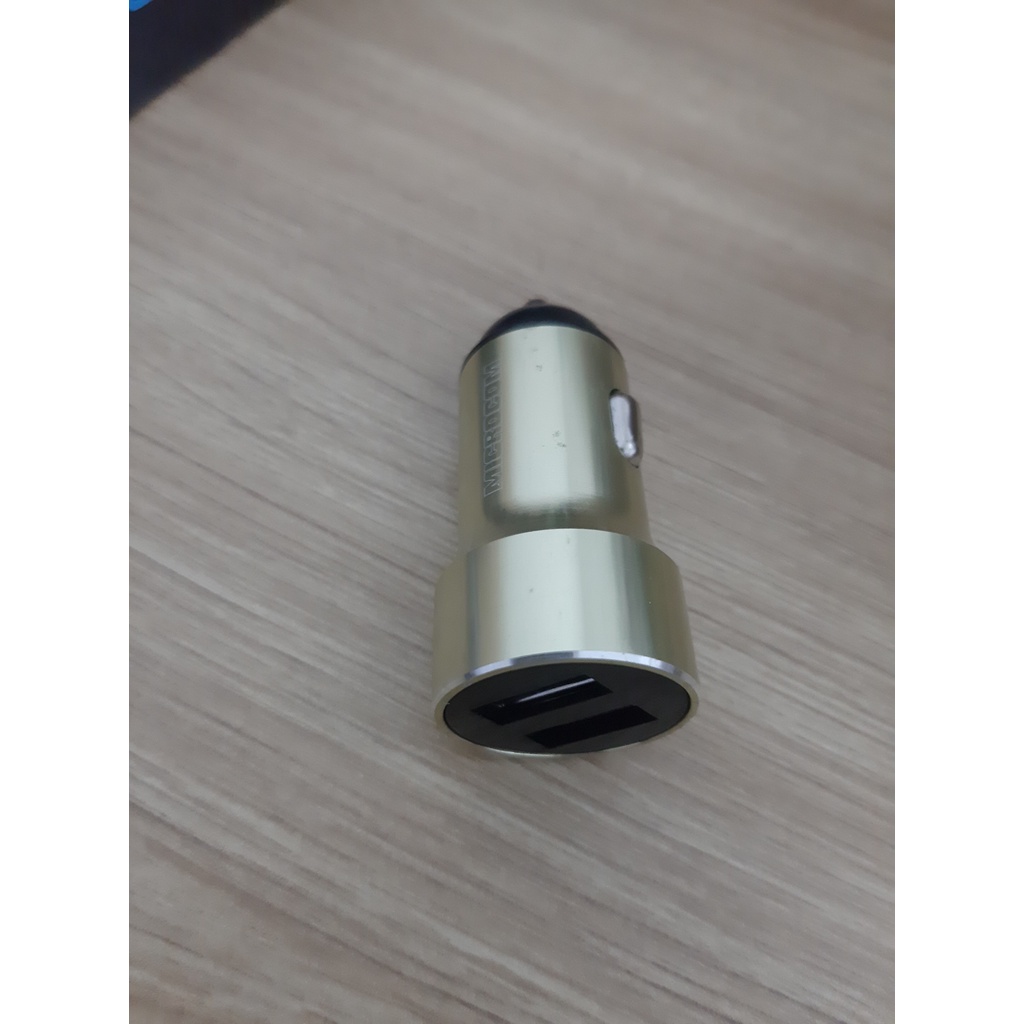 ⚡HÀNG CHÍNH HÃNG - GIAO HỎA TỐC⚡ Củ sạc nhanh ô tô 2 đầu ra 1+2.4A Microcom MO31
