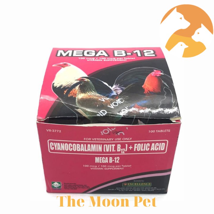 Mega B12 [1 vĩ x 10 viên] Sản phẩm nuôi gà đá