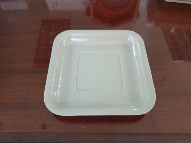 Bộ chén, dĩa vuông đựng chè và muỗng nhựa Melamine đủ màu(TV96+DV96+MCNo25)