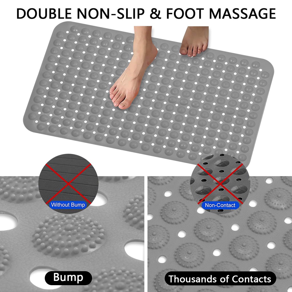 Thảm Lót Sàn Nhà Tắm DAPHS Có Lỗ Mát Xa Thoát Nước Tiện Dụng