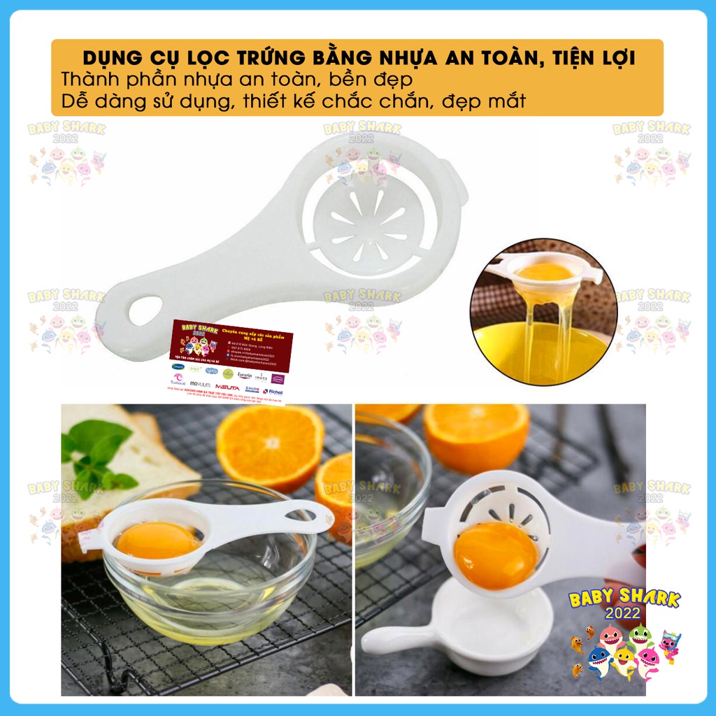 Dụng cụ lọc trứng, tách trứng tiện dụng