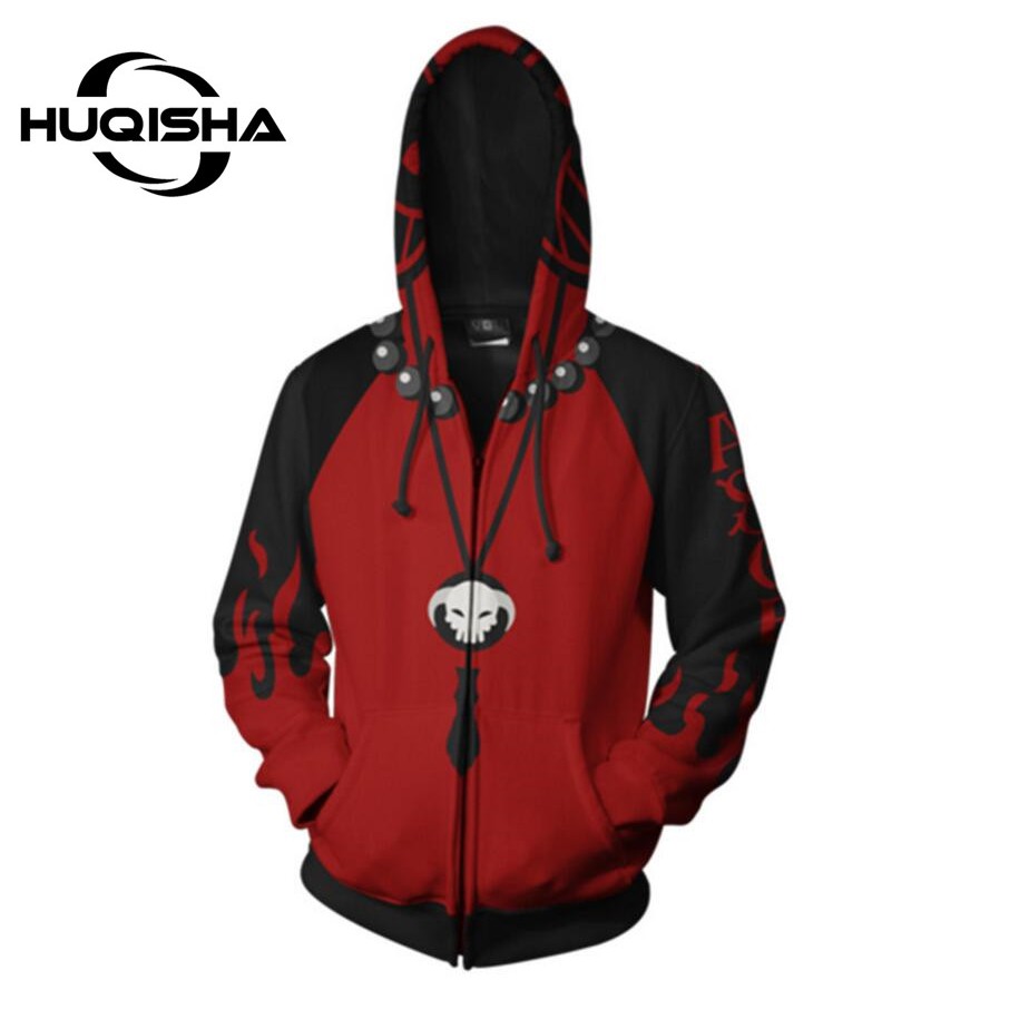 Áo hoodie HUQISHA in hình hoạt hình One Piece thời trang thường ngày cho nam