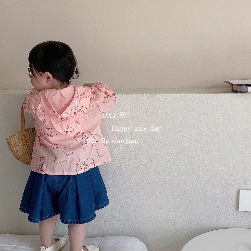 Áo Khoác Cardigan Chống Nắng Thoáng Khí Thời Trang Mùa Hè Phong Cách Nhật Hàn Mới Cho Bé Gái