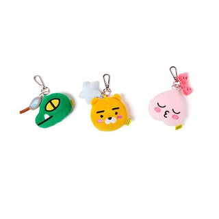 Móc khoá mặt bông ryan apeach con v2_móc khoá phụ kiện - kakao friends