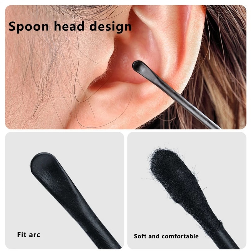 Hộp Tăm Bông Hai Đầu Siêu Mỏng Bằng Nhựa Dùng Một Lần