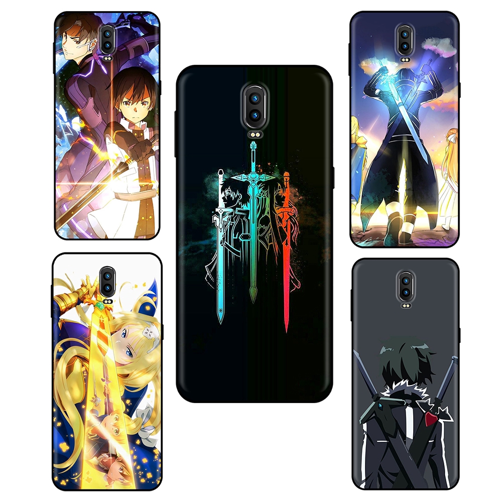 Ốp điện thoại mềm 023 hình phim Sword Art Online phần 2 cho OPPO Realme 3 5 Q Reno 2 10X Z A5 A9 Pro 2020