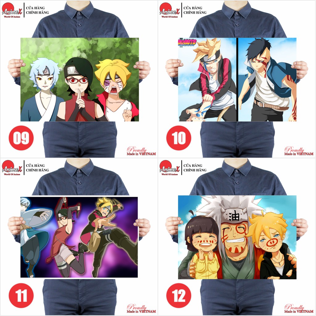 Tấm Poster Áp Phích A3 Anime Boruto - Naruto Next Generations - Poster Decal Trang Trí Nhà Cửa By AnimeX