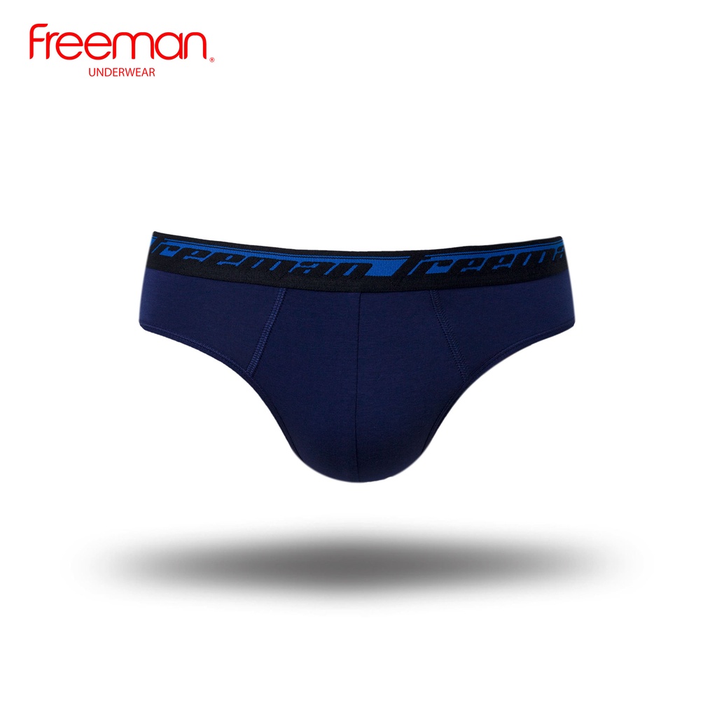 Quần lót nam chất liệu cotton TC, lưng thun bản có dệt chữ Freeman [Combo 5] 6060