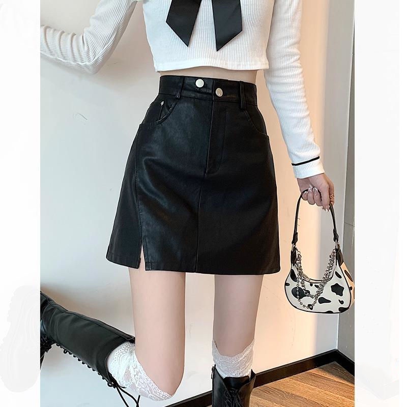 COZOK Chân Váy Thời Trang Cạp Cao Phong Cách Năng Động