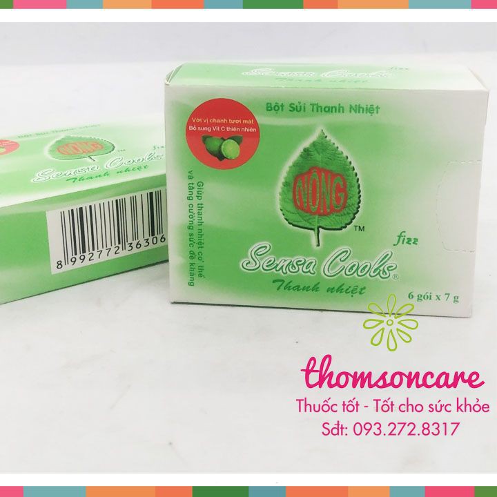 Bột sủi thanh nhiệt Sensacool - hỗ trợ giảm nhiệt miệng, bổ sung Vitamin C