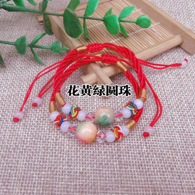 Vòng Tay Dây Bện Đính Ngọc Trai Nhân Tạo Thời Trang