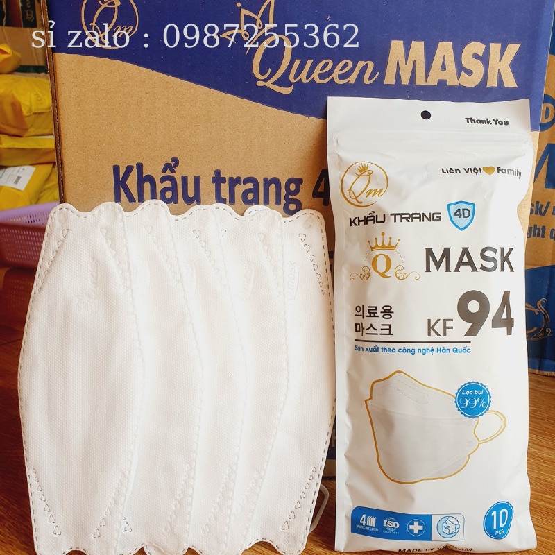 Khẩu Trang Y Tế KF94 Công Nghệ Hàn Quốc Kháng Khuẩn-Gói 10 chiếc KF94 TT Mask