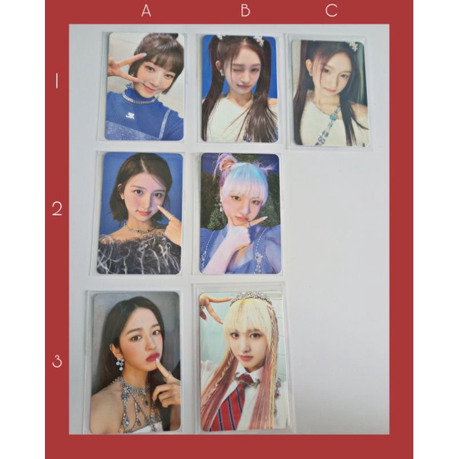 PHOTOCARD IVE OFF THỦ LĨNH THẺ BO GÓC