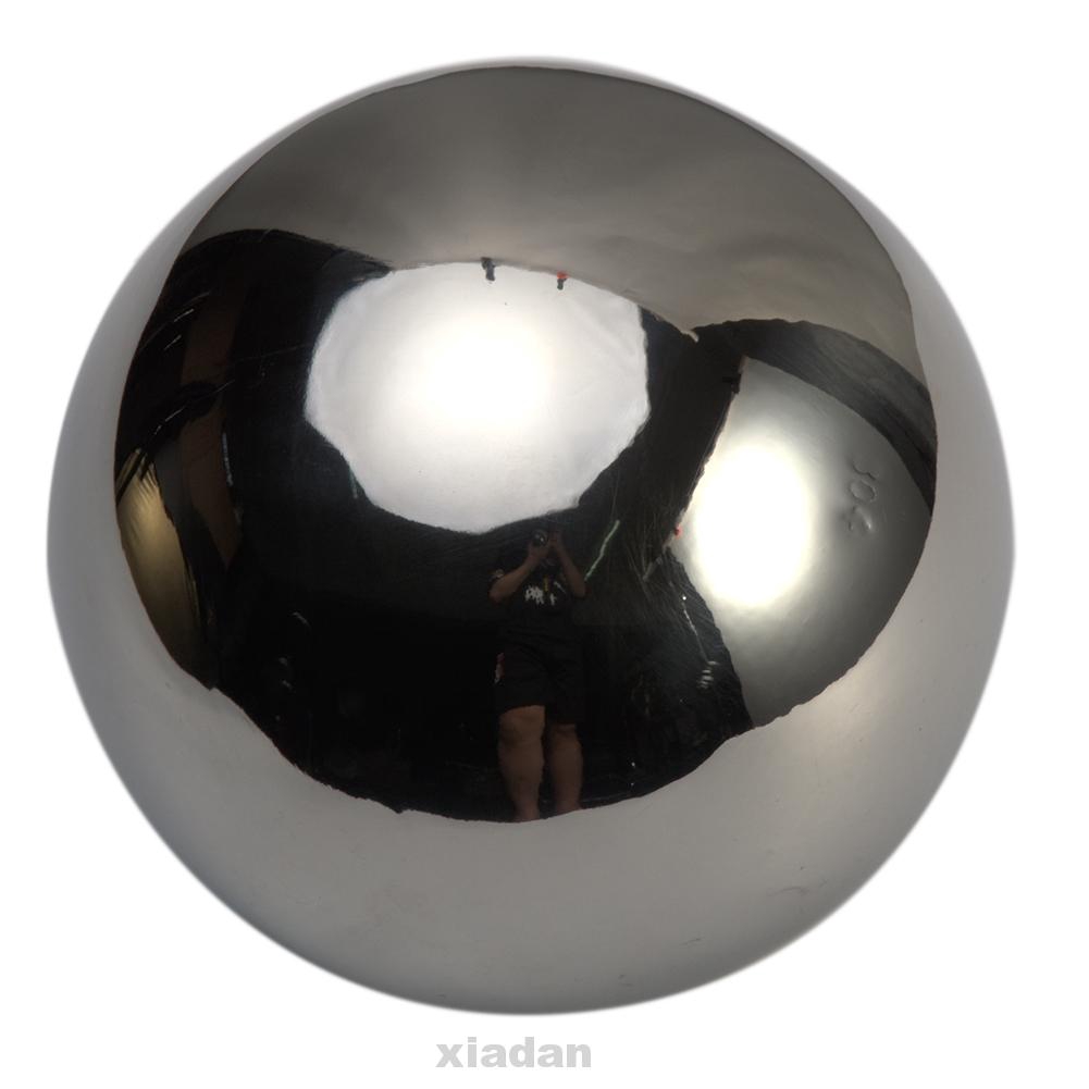 1/5x Stainless Steel Mirror Sphere Hollow Ball Home Garden Decor 8/10/12/15cm