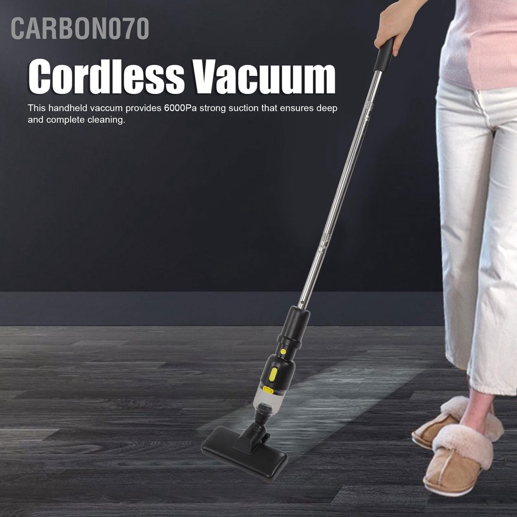 Carbon070 Máy hút chân không dây Sạc USB 6000Pa Hút mạnh mẽ cầm tay xoay linh hoạt cho xe văn phòng tại nhà