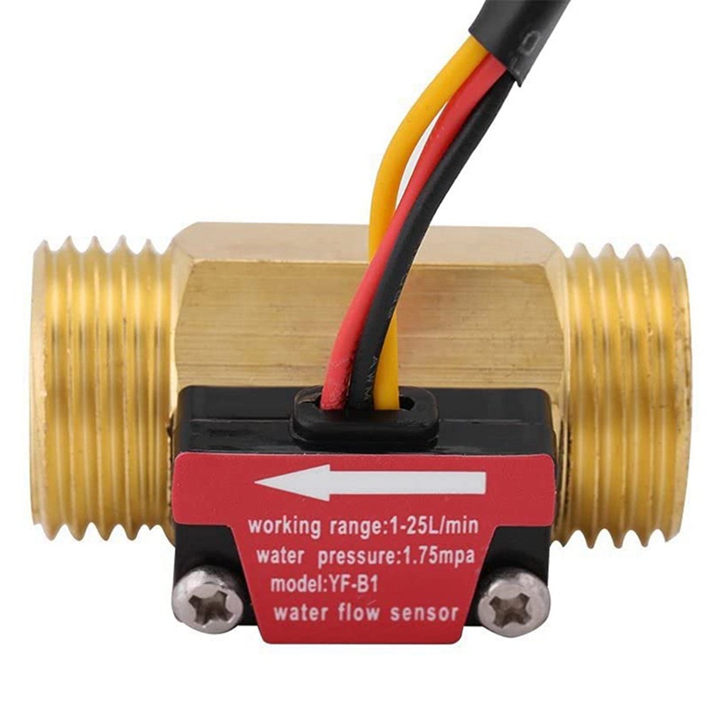 1 Công Tắc Cảm Biến Lưu Lượng Nước Yf-B1 G1 / 2 Inch 1-25 L / Min