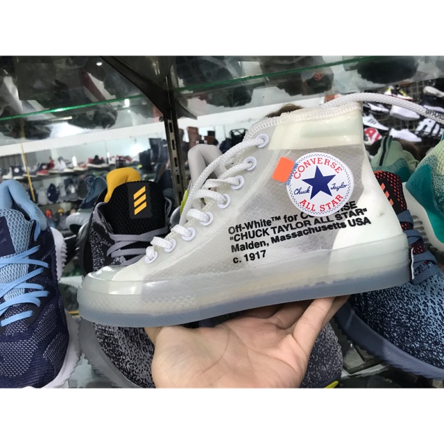 Converse Off White Đế Trong Suốt [Tặng Tẩy Trắng Đế]