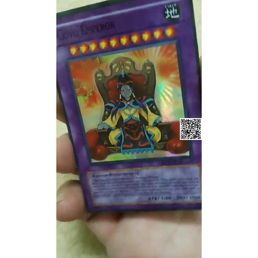 1458-4 Card Goyo Emperor Yugioh vua trò chơi bản phản quan tặng Sleeves bọc bài