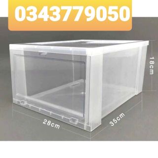 Hộp Size Lớn Hộp Đựng Giày Thông Minh Việt nhật nhựa cứng nguyên khối cao 18 cm