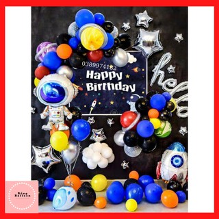 Set bóng bay trang trí sinh nhật chủ đề phi hành gia ver 12🍓Bống Balloon shop🍓 Trang trí sinh nhật rẻ đẹp
