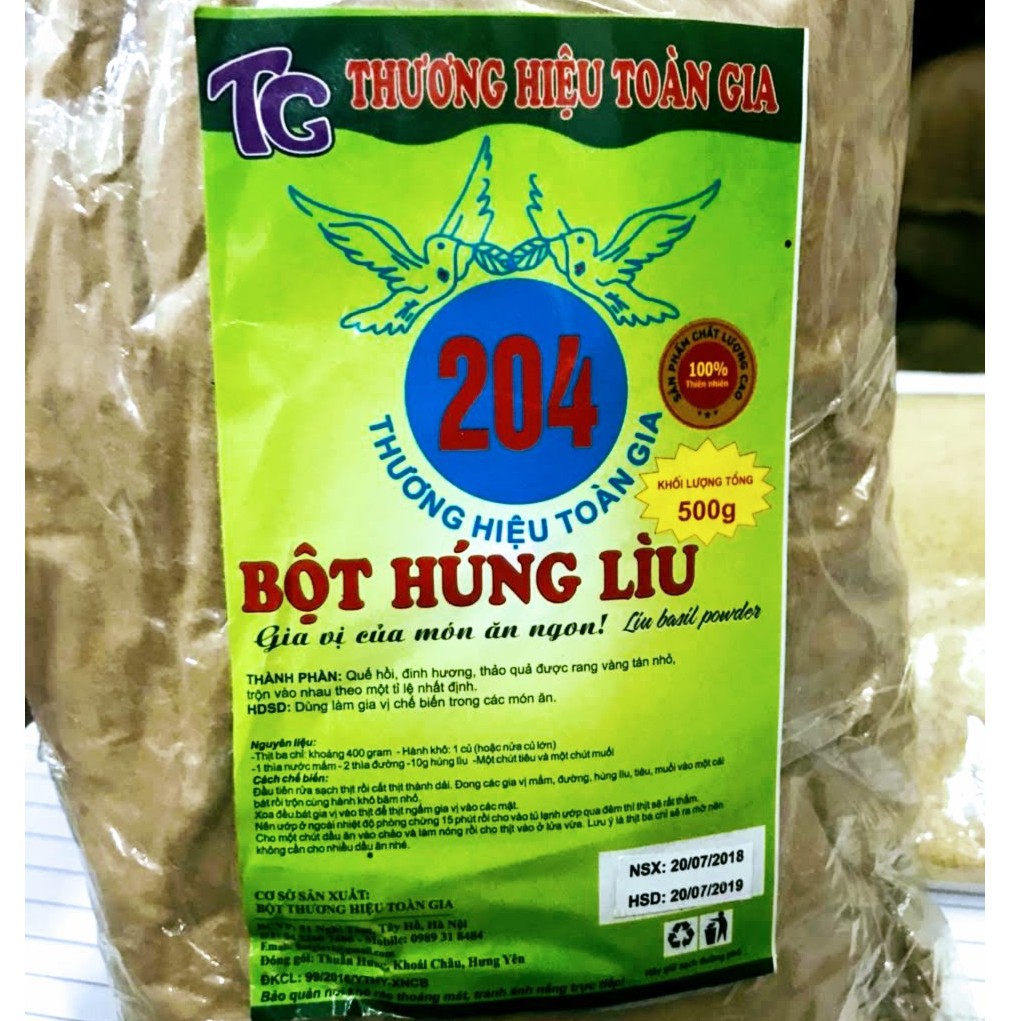 500g Bột húng lìu =1 gói