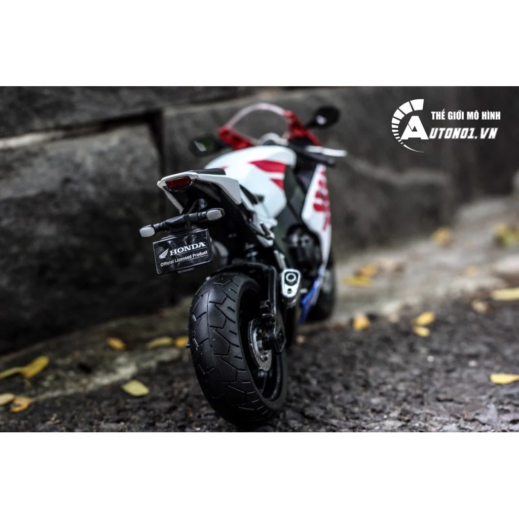 MÔ HÌNH XE HONDA CBR 1000RR WHITE RED 1:12 JOYCITY 6803