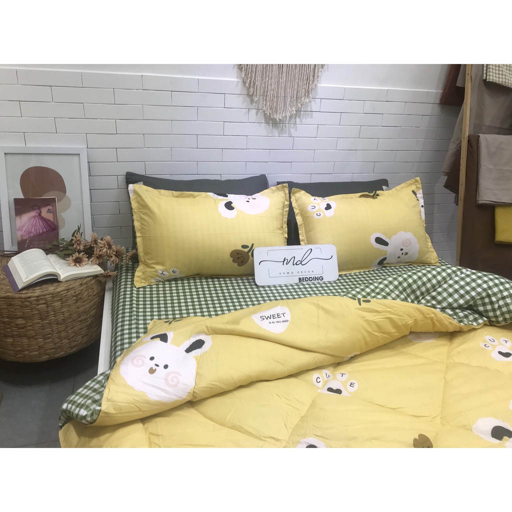 Bộ chăn ga gối Cotton Poly 5 món