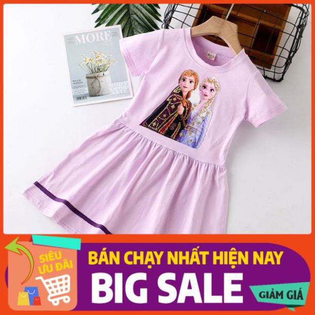 Váy Elsa Cotton Quảng Châu Mùa Hè 2020 (13-35kg)