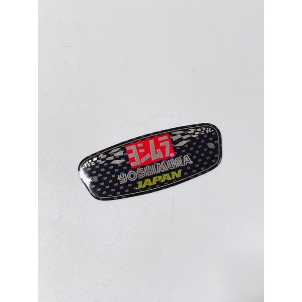 Tem nhôm chịu nhiệt mẫu Yoshimura, tem cao cấp dán pô xe chống nước không bay màu