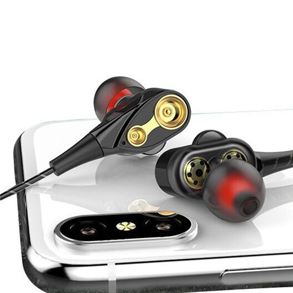 Tai nghe nhét trong 4D âm siêu trầm có dây giắc cắm 3.5mm