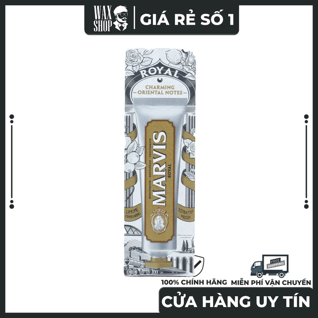 Kem Đánh Răng Marvis - Royal Phiên Bản Limited Edition (Italia)  [Nội Địa Ý]   Giúp Làm Trắng Răng, Đánh Bật Mảng Bá