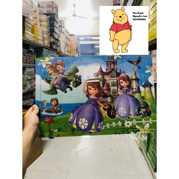 Tranh ghép hình 200 mảnh nhiều chủ đề - Bộ xếp hình gỗ The Pooh