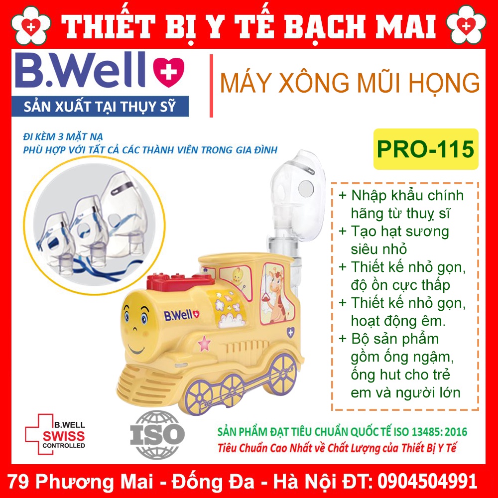 Máy Xông Mũi Họng Gia Đình Bwell Pro-115 Dáng Xe Tải