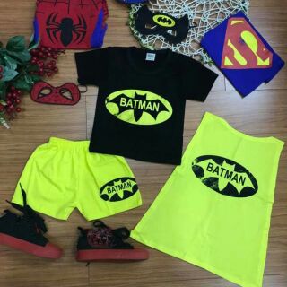 Bộ siêu nhân BATMAN bé trai  kèm áo choàng