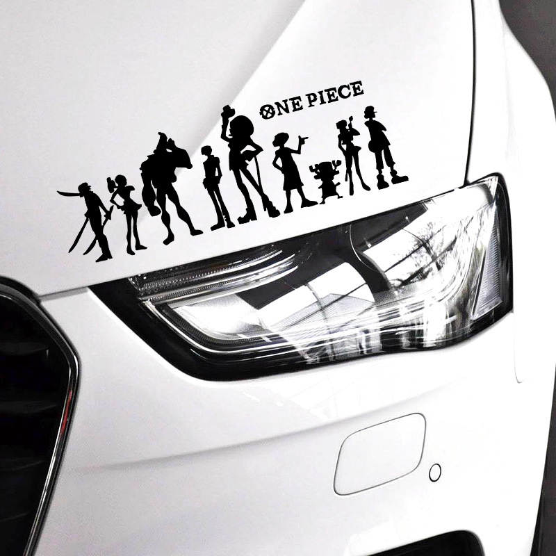 Miếng Dán Trang Trí Xe Hơi / Mô Tô Phản Quang Hình One Piece