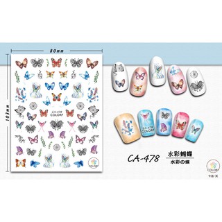 Sticker bướm & Decal dán móng tay hình bướm