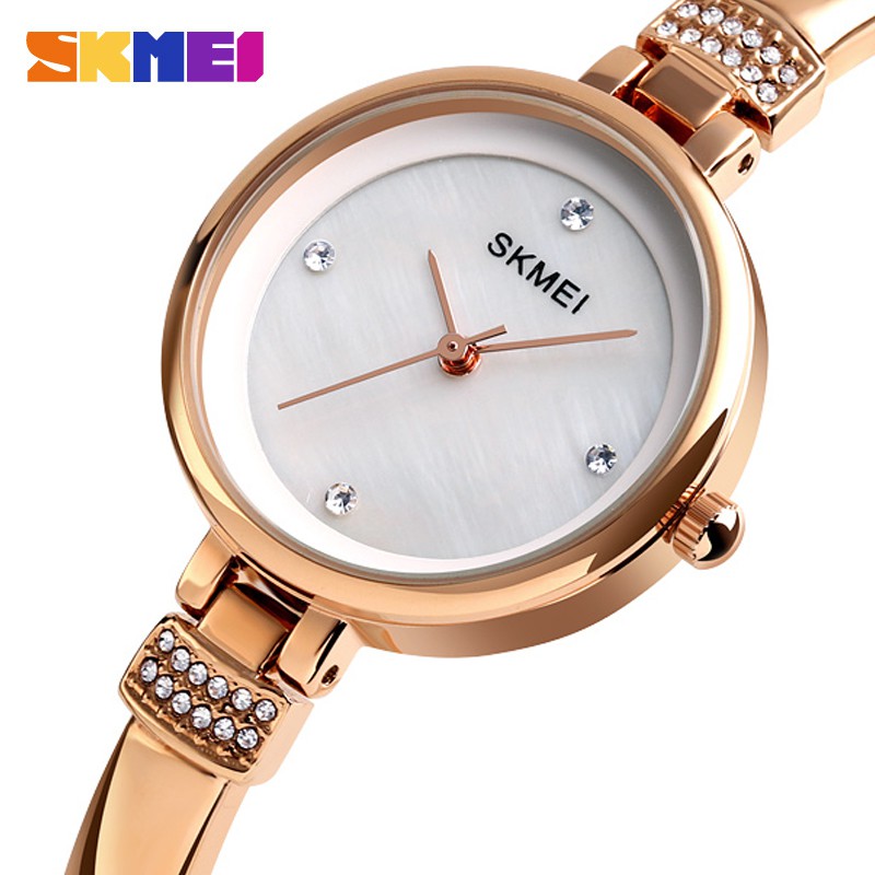 Đồng Hồ Quartz Dây Hợp Kim Chống Thấm Nước SKMEI