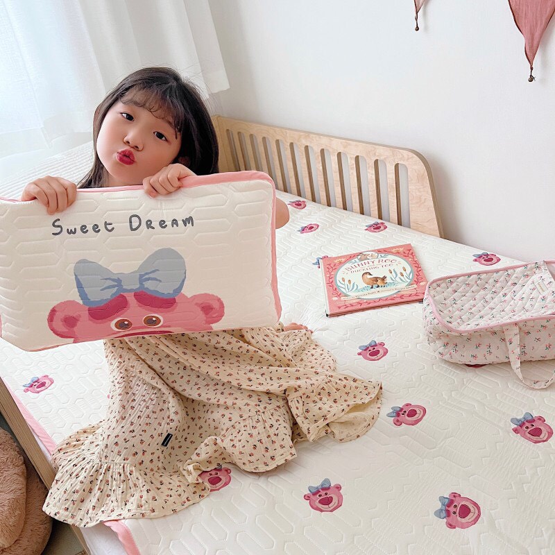 Vỏ Gối Điều Hòa Cao Su Non Cho Bé, Chất Liệu Mủ Cao Su Siêu Mát, Thoáng Khí, Size 30x50 cm
