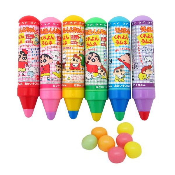 ( Bán sỉ ) Lốc 12 cây Kẹo bút chì màu Shin Crayon 15gr