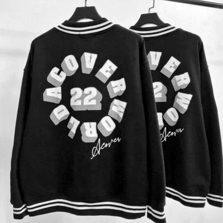 Áo Khoác Bomber Nam Nữ, Kiểu Dáng Trẻ Trung Phối Chữ Lớn Cá Tính T09 [NewUnisex]