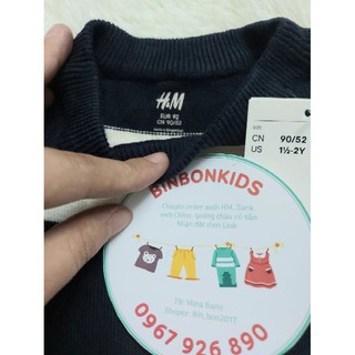 Áo len mỏng hm auth cho bé trai