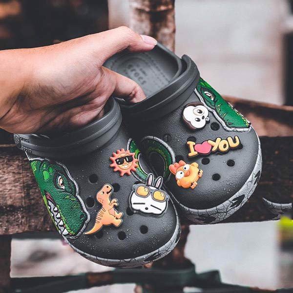 Dép cross cho bé trai và bé gái  hoạ tiết croos thỏ hồng bunny, ngựa ponny gấu brow, khung long